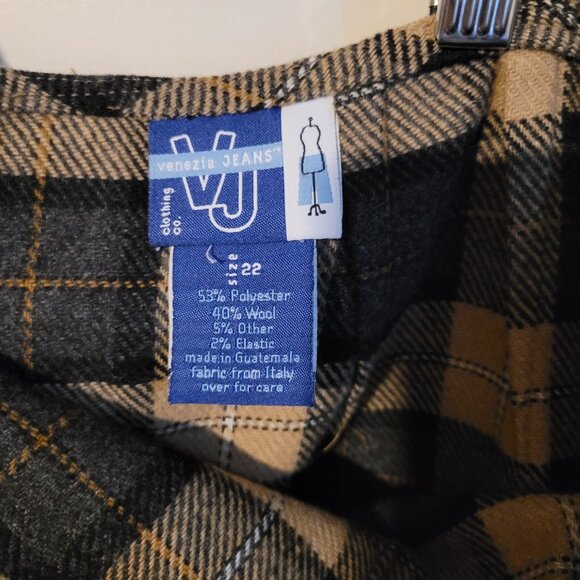 Vintage Venezia Wool Mini Skirt SZ 22 - Picture 4 of 4